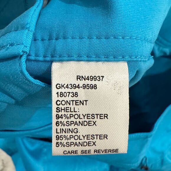 Tail Turquoise Blue Golf Tennis Skort NEW Sz 6 Active Stretch Inside Pocket - Picture 3 of 8